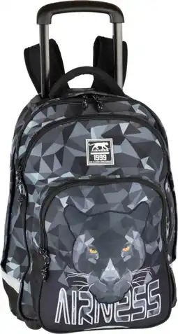 Auchan Airness sac à dos à roulettes airness 2 compartiments offre