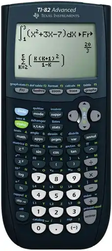 Auchan Texas calculatrice graphique ti-82 advanced offre