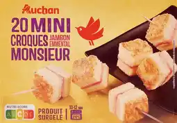 Auchan Supermarché Auchan mini croques-monsieur jambon emmental surgelés auchan offre