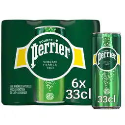 Auchan Supermarché Perrier eau minérale gazéifiée perrier canettes offre