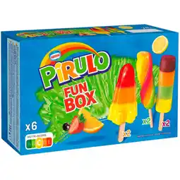 Auchan Supermarché Pirulo glaces à l'eau fun box pirulo offre