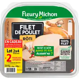 Auchan Supermarché Fleury michon filet de poulet rôti fleury michon offre