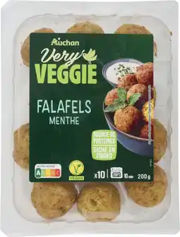 Auchan Supermarché Auchan very veggie falafels menthe auchan very veggie offre