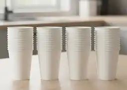 Auchan Supermarché Actuel les 100 gobelets en carton 19.5 cl actuel offre