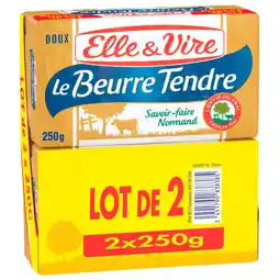 Auchan Supermarché Elle & vire beurre tendre doux elle & vire offre