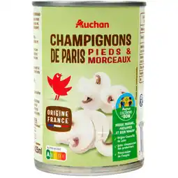 Auchan Supermarché Auchan champignons de paris pieds et morceaux auchan offre