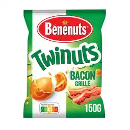 Auchan Supermarché Benenuts cacahuètes enrobées goût bacon twinuts benenuts offre