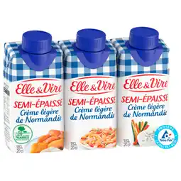 Auchan Supermarché Elle & vire crème légère de normandie semi-épaisse elle & vire offre