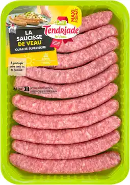 Auchan Supermarché Tendriade 10 saucisses de veau tendriade offre