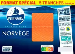 Auchan Supermarché Petit navire saumon fumé de norvège petit navire offre