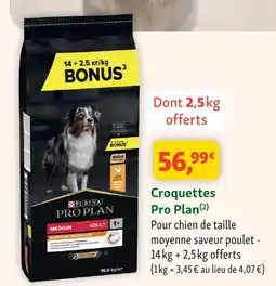 Maxi Zoo Pro plan croquettes offre
