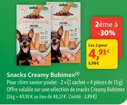 Maxi Zoo Bubimex snacks creamy offre