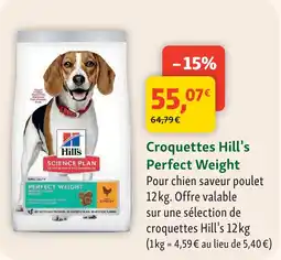 Maxi Zoo Hill's croquettes perfect weight offre