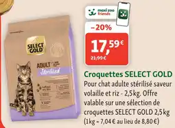 Maxi Zoo Select gold croquettes offre