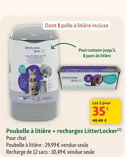 Maxi Zoo Litterlocker poubelle à litière + recharges offre