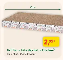 Maxi Zoo Fit+fun griffoir tête de chat offre