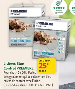Maxi Zoo Premiere litières blue offre