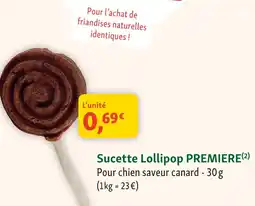 Maxi Zoo Premiere sucette lollipop offre