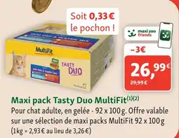 Maxi Zoo Multifit maxi pack tasty duo offre