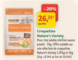 Maxi Zoo Nature's variety croquettes offre