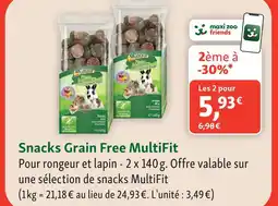 Maxi Zoo Multifit snacks grain free offre