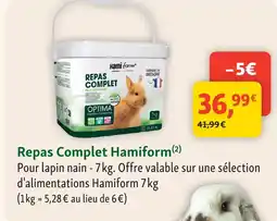 Maxi Zoo Hamiform repas complet offre