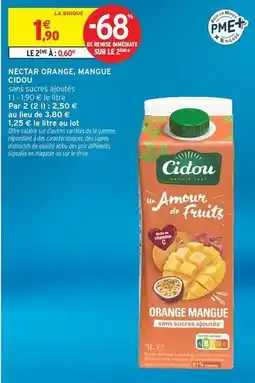 Intermarché Hyper Orange - nectar , mangue offre