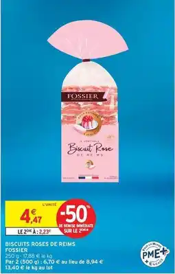 Intermarché Hyper Biscuits roses de reiens offre