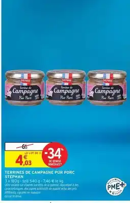 Intermarché Hyper Signal - terrines de campagne pur porc offre