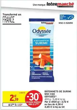 Intermarché Hyper Odyssée - bâtonnets de surimi offre