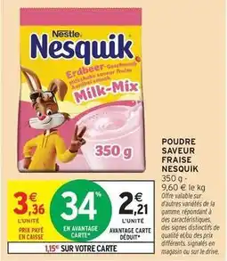 Intermarché Hyper Nestlé - poudre saveur fraise offre
