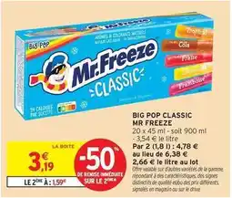 Intermarché Hyper Mr. freeze - big pop classic offre