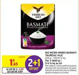 Intermarché Hyper Taureau ailé - riz micro-ondes basmati offre