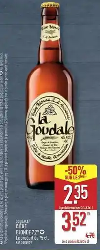 ALDI La goudale - biere blonde offre