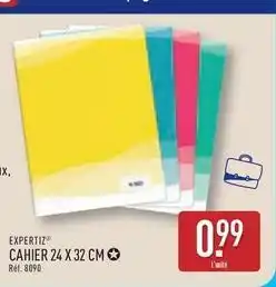 ALDI Cahier 24 x 32 cm offre