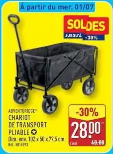 ALDI Dim - chariot de transport pliable offre