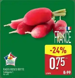 ALDI Radis roses botte offre