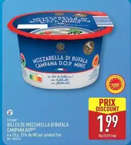 ALDI Fini - billes de mozzarella di bufala campana aop offre