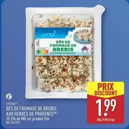ALDI Fini - dés de fromage de brebis aux herbes de provence offre