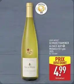 ALDI Weiss - gewurztraminer alsace aop offre