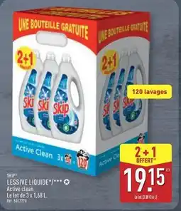 ALDI Skip - lessive liquide/ active clean offre