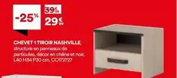 BUT Chêne - chevet 1 tiroir nashville offre