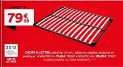 BUT Cadre a lattes offre