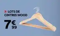 BUT Lot de cintres wood offre