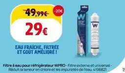 BUT Wpro - eau fraîche, filtree et goût améliore! offre