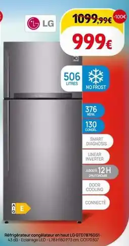 BUT Lg - réfrigérateur congélateur multi ugn7b5l offre