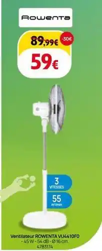 BUT Rowenta - ventilateur offre