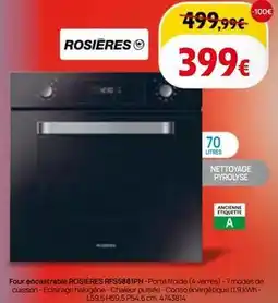 BUT Rosières - four encastrable rfs5881n-porte froide offre