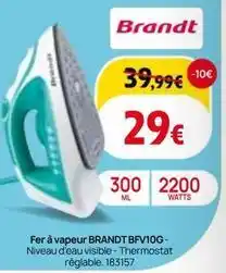 BUT Brandt - fer a vapeur bfv10g offre