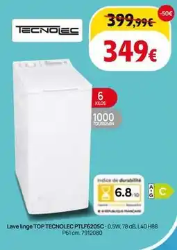 BUT Db - lave linge top ptifl50sc-0.5w offre